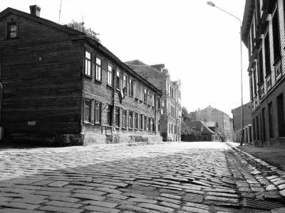 Straße im ehemaligen Ghetto von Riga. © Anemone Rüger